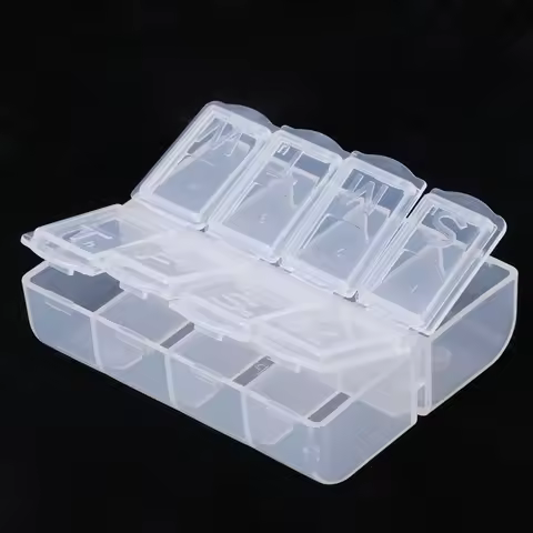 Plastic Storage Box Case Home Organizer Jewelry Beads Pill Boxes Multifunction Screw Components Sort