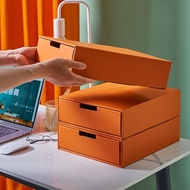 Kraft Paper Storage Box Drawer-type Desktop Thickened Drawer-type Paper Box Paper Box A4 Paper Multi