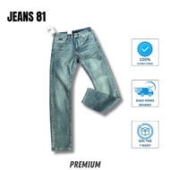 Light Moss Straight Jeans in High Quality Soft Fabric CK41