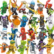 เข้ากันได้กับเลโก้ Phantom Ninja Boy Gold Lloyd X Samurai Harumi Princess Jakkko Building Man