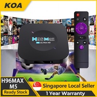 [Fully loaded with applications] 2023 new H96MAX M5 Android 11.0 TV BOX RK3318 2GB 16GB supports USB 3D OTA upgrade airplay DLNA WiFidisplay 4K video decoder smart Android TV box Singapore KOA