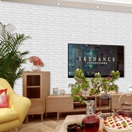 10Pcs Self Adhesive Waterproof 3D Wall Panels Peel and Stick Subway Tile Brick Wallpaper Retro Stick