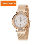 ROSCANI ROSWES06466 Diamond Cut Crystal Stainless Rose Gold Strap Analog Women Watch