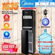 MIDEA Bottle Type FloorStanding Water Dispenser Hot Warm Cold Model: 1635S - Compressor Cooling (NO 