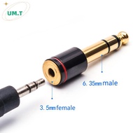 UM.T 6.35mm 1/4 Male to 3.5mm 1/8 Female Connector Stereo Headphone Adapter Audio Ja Adapter for Aux