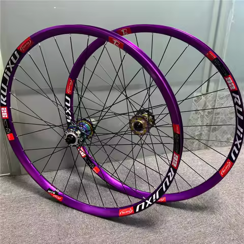 RUJIXU outer width 35mm inner width 30mm.32H high strength mountain bike wheelset 26 27.5 29 disc br