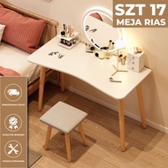 Aihome Living Modern Minimalist Dressing Table RoundCermin Makeup Table for Study Room, Boarding Hou