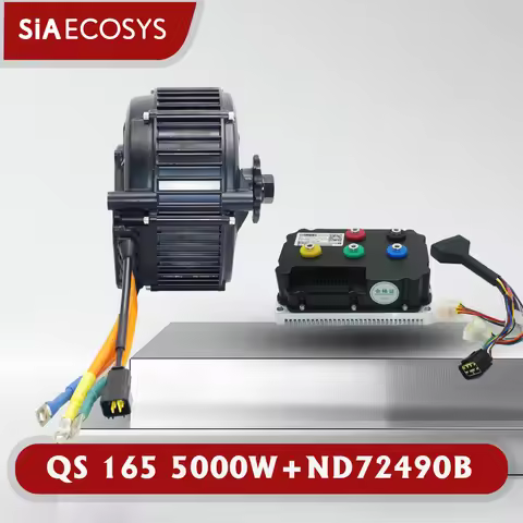 Electric Motrocycle QS MOTOR QS165 5000W 72V Mid Drive Motor Kits with Fardriver Controller ND72490B