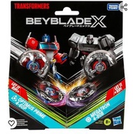 Hasbro 陀螺戰士 x 變形金剛擎天柱 4-60P 與威震天 4-80B 套裝
