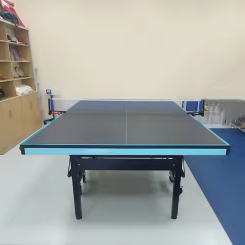 Factory Supply Training Exercise Table Tennis Table Standard Size Foldable 25mm MDF Indoor Pingpong 