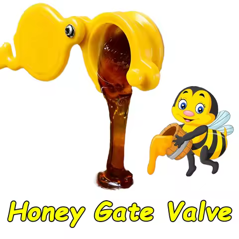 Plastic Honey Spout for Shake Honey Machine Bee Honey Gate Valve Beekeeping Gallon Bucket Honey Extr