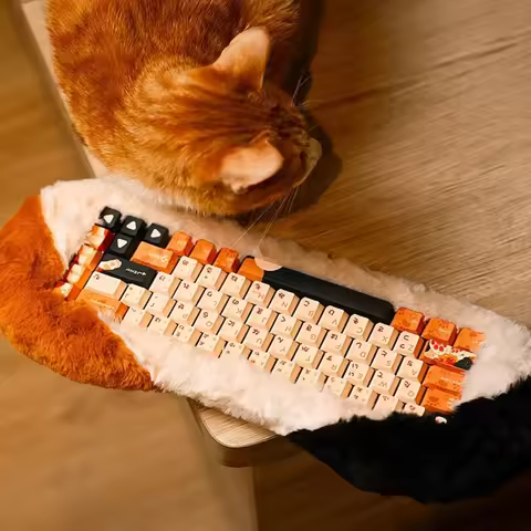 AngryMiao PETBRICK65 Mechanical Keyboard Wireless Tri-mode Gasket HotSwap RGB Custom 65% Aluminum Cu