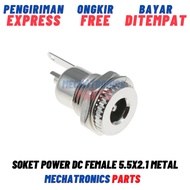 DC Female Power Socket 5.5x2.1 Metal DC099 Panel Mount