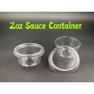 2oz Round Container & Lid [ 100sets± ] (KL-Selangor FAST SHIPPING) EC E622C - Plastic PET Food Sauce