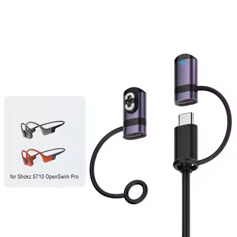 Bone Conduction Headphone Type-C Charging Adapter Anti Lost LED Indicator Magnetic Charger Stable fo