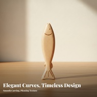 Small Size Lightweight Carved Aquatic Creature Ornament Wooden Aquatic Creature Ornament