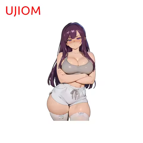 UJIOM Fern Hentai Big Breasts Wall Sticker Premium Eye Catching Design Sunscreen Vinyl Decal Suitabl