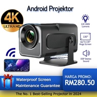 HY320 Portable Projector Outdoor Home Theater 4K1080P Lcd Epson Projector Android 11 Smart projector