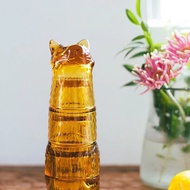 西班牙 DOIY  貓咪Kitty玻璃杯水杯創意堆疊套裝果汁杯客廳家用禮