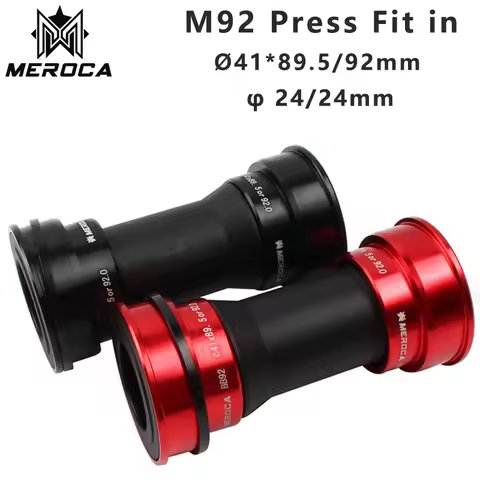 MEROCA BB92 MTB Press Fit Bottom Bracket 41mm Road Bike PF92 BB86 BB90 BB 24mm Crankset Chainset Cra