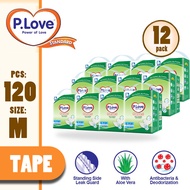 P.Love Standard Adult Tape Diapers - L10/M10/XL8 (12 Packs)