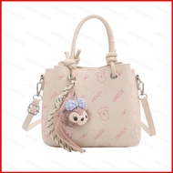 GG3 2026 PU Personalized Shoulder Bag Stylish Multifunctional Commuter Bucket Bag GG3