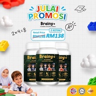 BRAINY+ Anak Tenang & Fokus Belajar dengan Saffron, Inulin, Lutein, Phosphatidylserine & Monk Fruit 