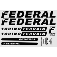 Federal Torino terrain bicycle cutting sticker