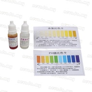 Nevʚ ɞ Chlorine PH Water Quality Test Kit Ph Test Liquid Kit Easy to Operate Practical
