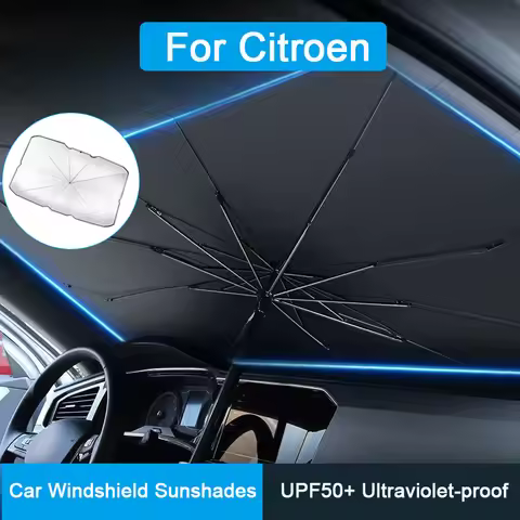 For Citroen C2 C3 C5 X7 C6 C4 Picasso Berlingo Car Windshield Sunshades Front Shading Umbrella