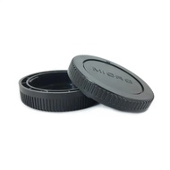 Micro 4/3 Rear Lens Cap + Camera Body Front Cap for Olympus M43 OM1 OM5 EPL10 EPL9 OMD EM1X EM1 EM5 