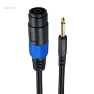 【3C】 Speaker Cable Speakon Female Connector to 6 35mm 1 4 Male TS Speaker Cable