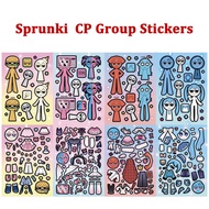 8PCS Sprunki CP Combination Series Dress Up Stickers Mr. Burger&Icey/Mr.Phone &Microwave Lily