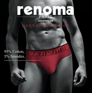 NEW2021 - RENOMA BRAND UNDERWEAR 3-PIECES BRIEF COTTON STRETCH (RANDOM COLOR)