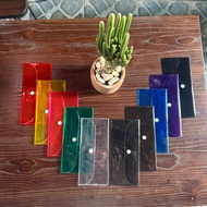 Colored Plastic Long Wallet with 2 Slots ATM Holder WaterProof and DustProof