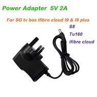 Power Adapter Box 5V 2A 3 pin version for Singapore tv box ifibre cloud I9 & I9 plus & Tu160
