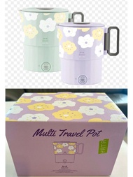 全新 BRUNO x SOU•SOU Multi Travel Pot 便攜電煮鍋（紫色花卉款）