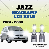 HONDA JAZZ LED HEADLAMP H4 CAR LED LIGHT BULB 6000K Spotlight Mentol Lampu Besar Depan Kereta