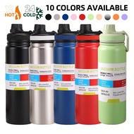 Hals 800ml Stainles aqua flask tumbler Portable 2 in 1 Tumbler hot cold 1 liter tumbler water bottle