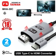PX MHA-30C Kabel MHL Mirroring Type-C to hdmi Converter