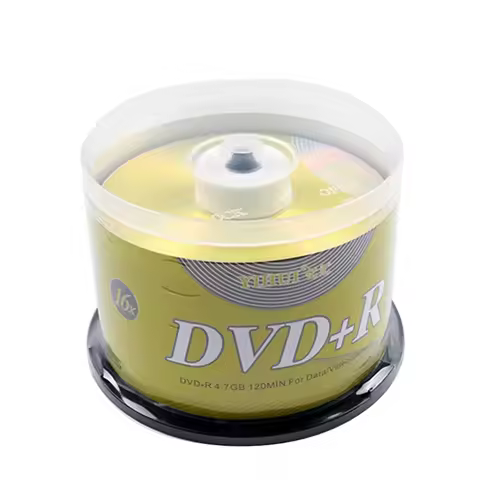 50PCS DVD Drives Blank DVD+R CD Disk 4.7GB 16X Bluray Write Once Data Storage Empty DVD Discs Record