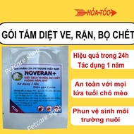 3 gói NOVERAN Tắm diệt ve bọ chét chó mèo an toàn hiệu quả 1 năm (12-15kg)