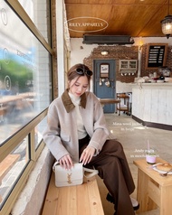 Riley.apparels - Mina Wool Jacket เสื้อวูลคอปกเดนิม