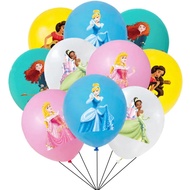 10pcs Princess Theme Encanto Aurora Sleeping Beauty Balloon Baby Birthday Party Decoration 12inch La