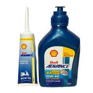 Shell Scooter 4T AX7 10W40 800ml Gear OIL 80W90 120ml Shell Advance Original