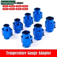 POKERFACE Water Temp Temperature Joint Pipe Sensor Gauge Radiator Size 26mm 28mm 30mm 32mm 34mm 36mm 38mm 40mm Hose Adapter U1Y8