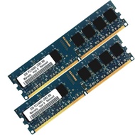 4GB 2x 2GB DDR2 PC2-6400U 800MHz CL6 DIMM Desktop Computer RAM DIMM Memory Blue