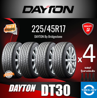 DAYTON 225/45R17 DT30 ยางใหม่ ผลิตปี2021 ราคาต่อ4เส้น สินค้ามีรับประกันจากโรงงาน แถมจุ๊บลมยางต่อเส้น ยางรถยนต์ ขอบ17 ขนาดยาง 225 45R17 DT30 จำนวน 4 เส้น