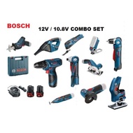 BOSCH 12V CORDLESS DRILL/WORKING LAMP/ROTARY TOOLS/SABRE SAW/ANGLE GRINDER/VACUUM CLEANER/MULTI CUTTER/10.8V DRILL SET