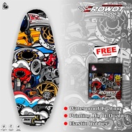 Crowot - Seat COVER Motorcycle Seat COVER PRINT UNIVERSAL AEROX BEAT VARIO Moslem MIO NMAX FINO REVO ANTI Claw Cat/TH9